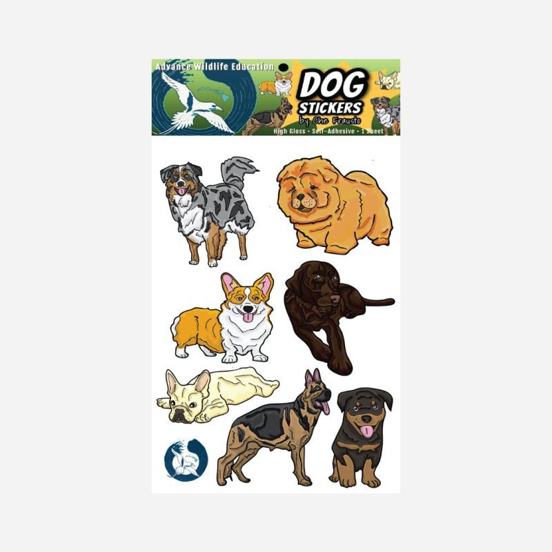 AdvanceWildlifeEducation ColoredStickers Dogs