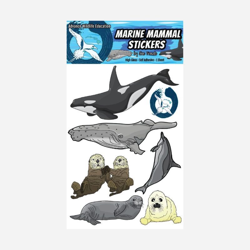 AdvanceWildlifeEducation ColoredStickers MarineMammals