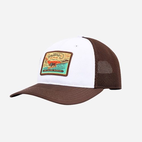 WesternAloha TakeItEasySnapback Brown White