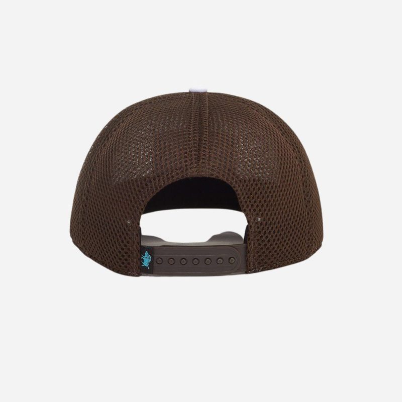 WesternAloha TakeItEasySnapback Brown White3